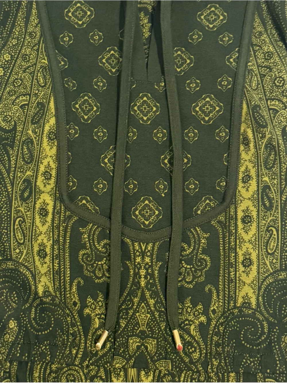 Isaac Mizrahi Green Paisley Sleeveless  Dress (M) NEW - Picture 3 of 7